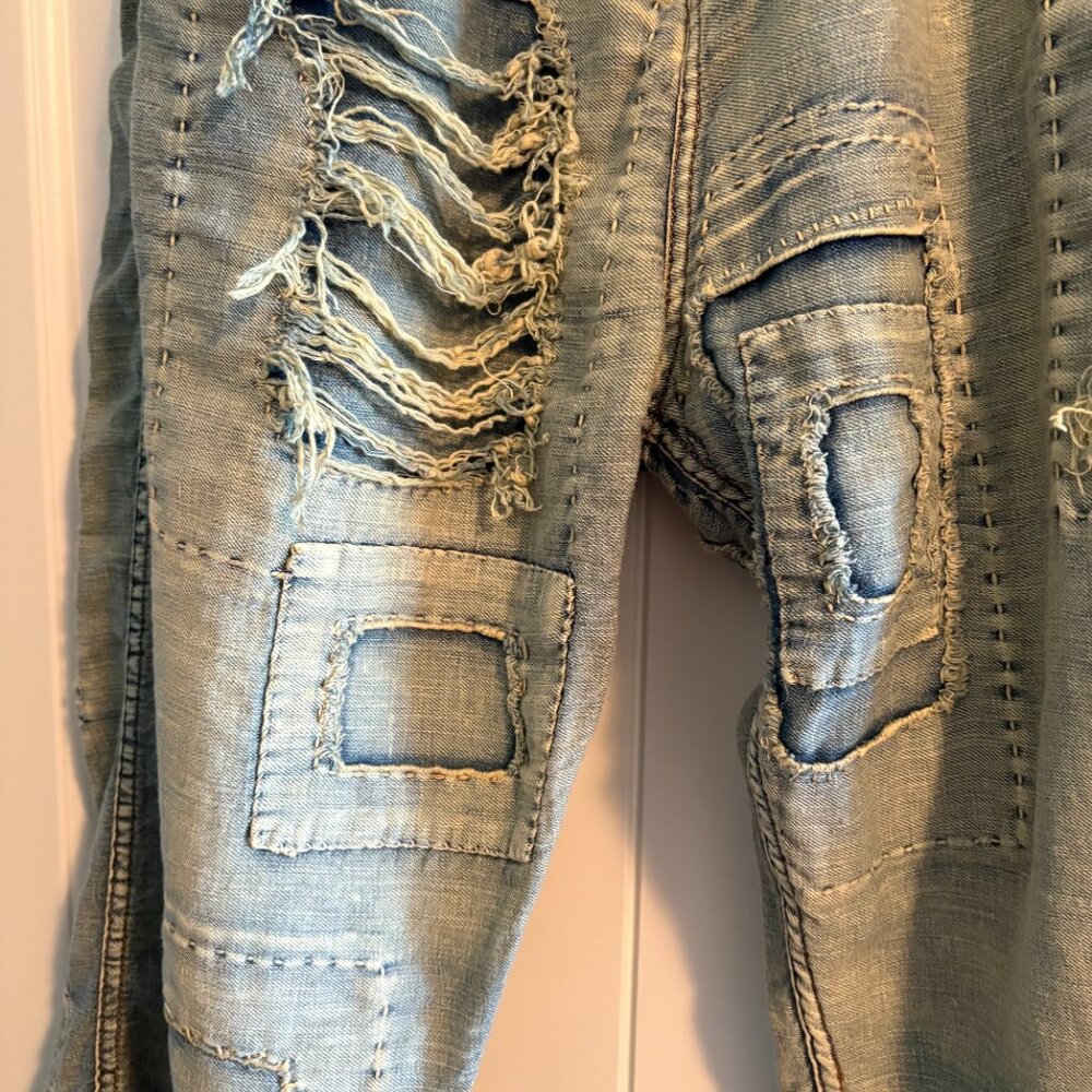 Magnolia Pearl Distressed Denim Pants - Blue - Picture 4 of 7